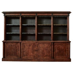 Pollard Oak Bookcase Architecturally Drawn, Early 19th Century