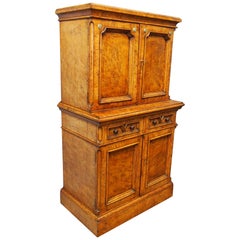 Antique Pollard Oak Collectors Cabinet or Estate Cabinet