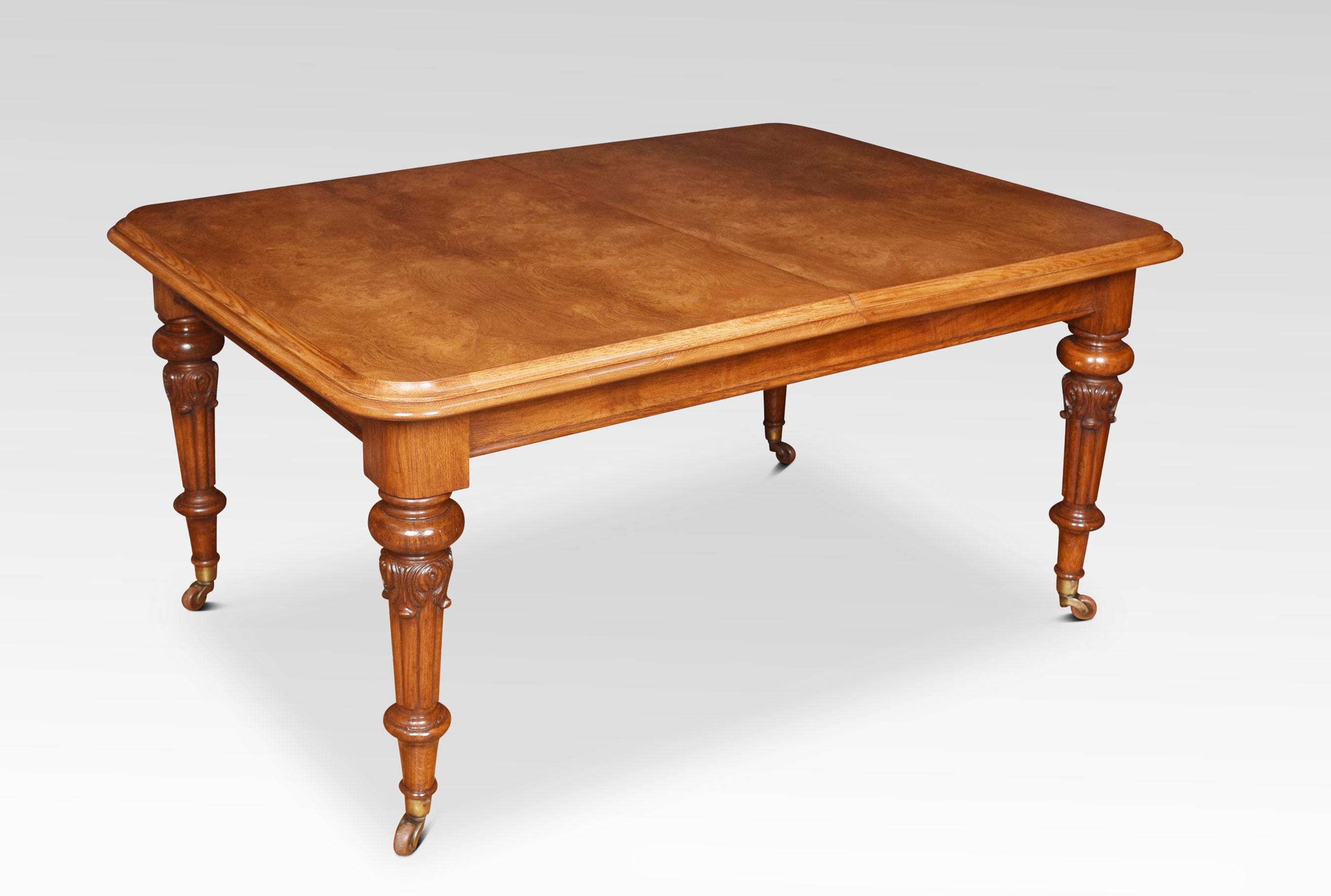 19th Century Pollard Oak Extending Dining Table