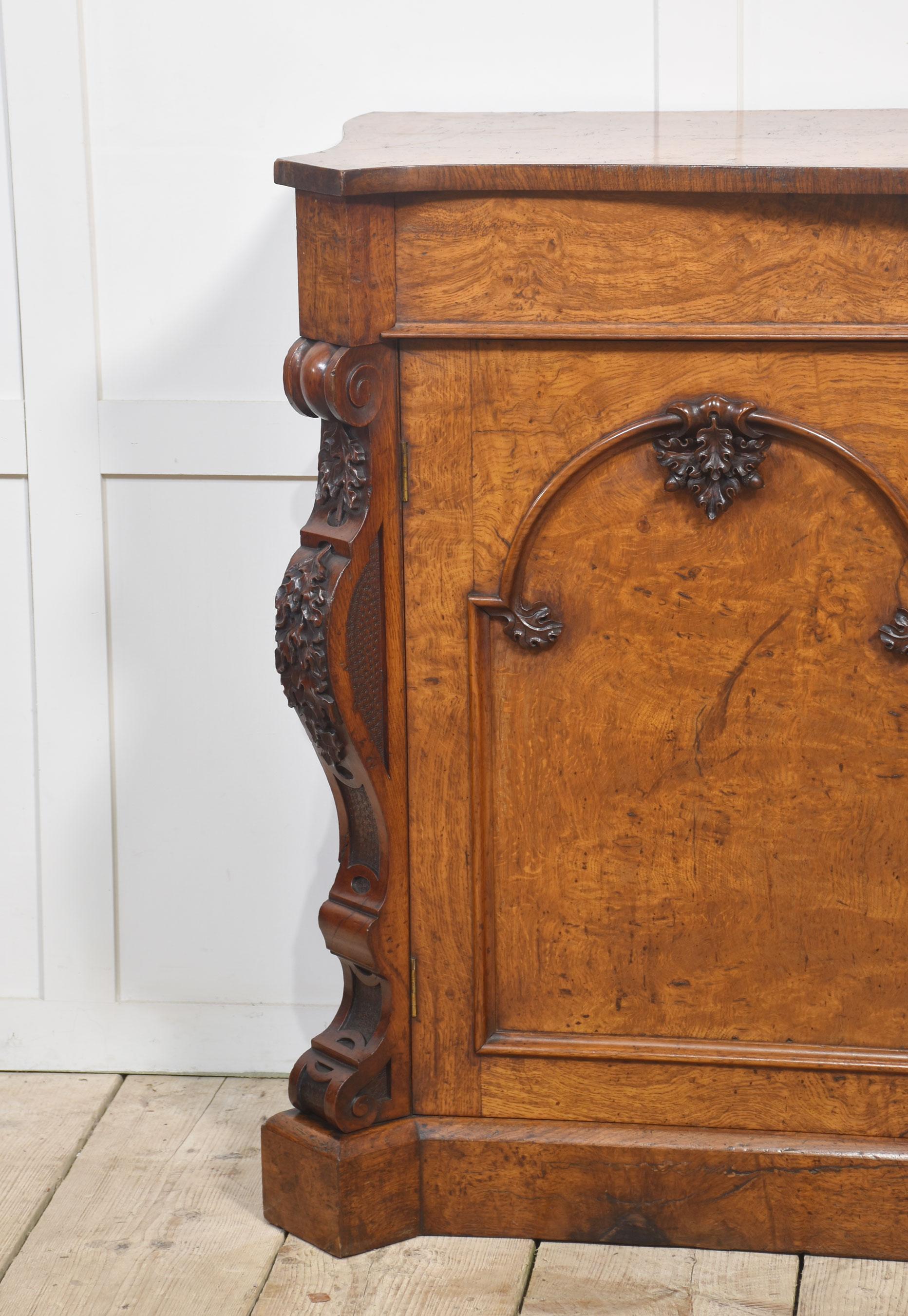 Pollard oak two door sideboard In Good Condition For Sale In Cheshire, GB