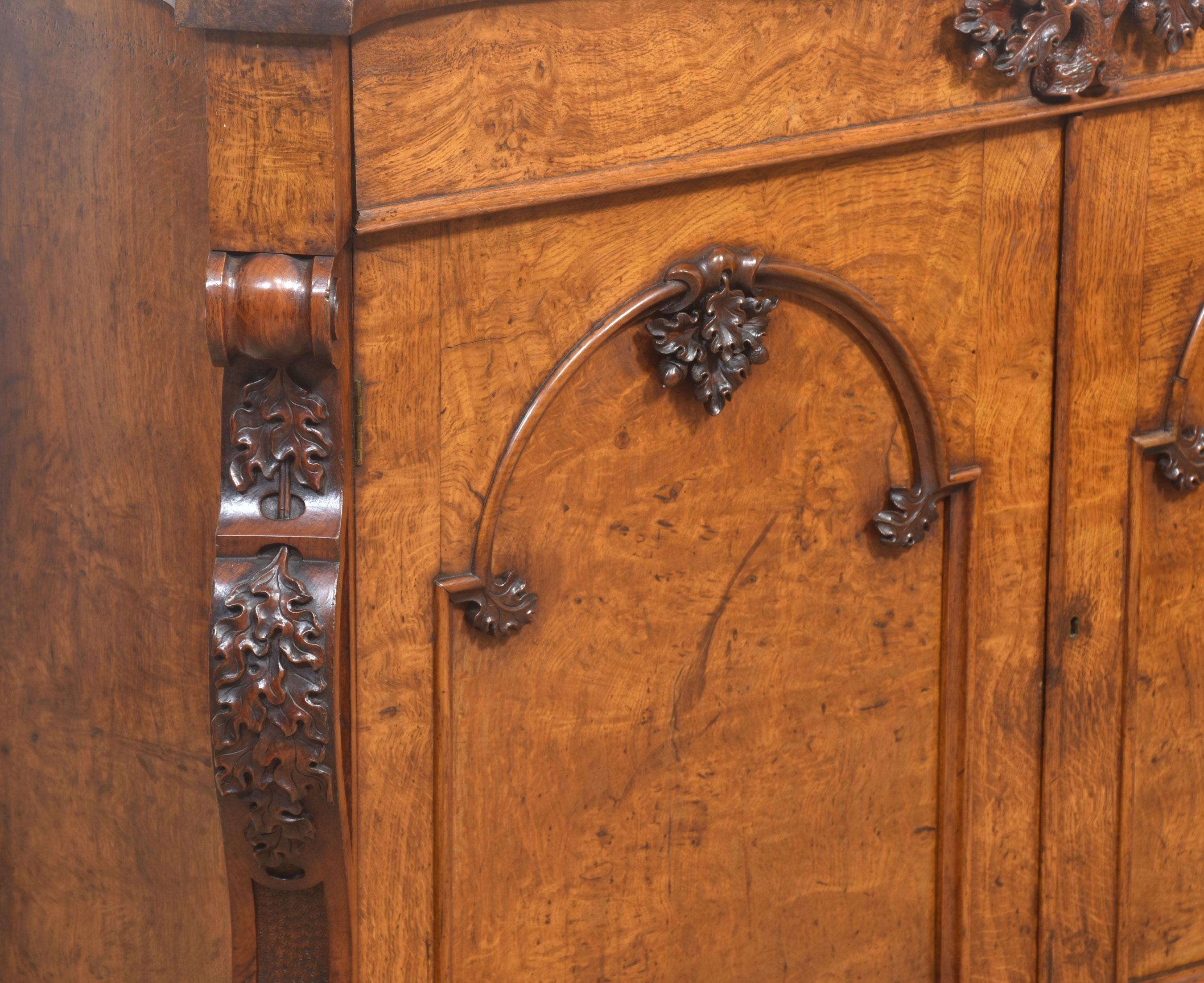 Oak Pollard oak two door sideboard For Sale