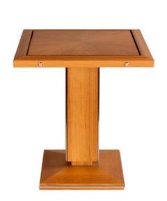 Mesa auxiliar exterior de teca y titanio Pollaro Custom Made