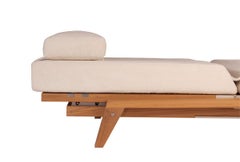 Tumbona exterior de teca y titanio Pollaro Custom Made