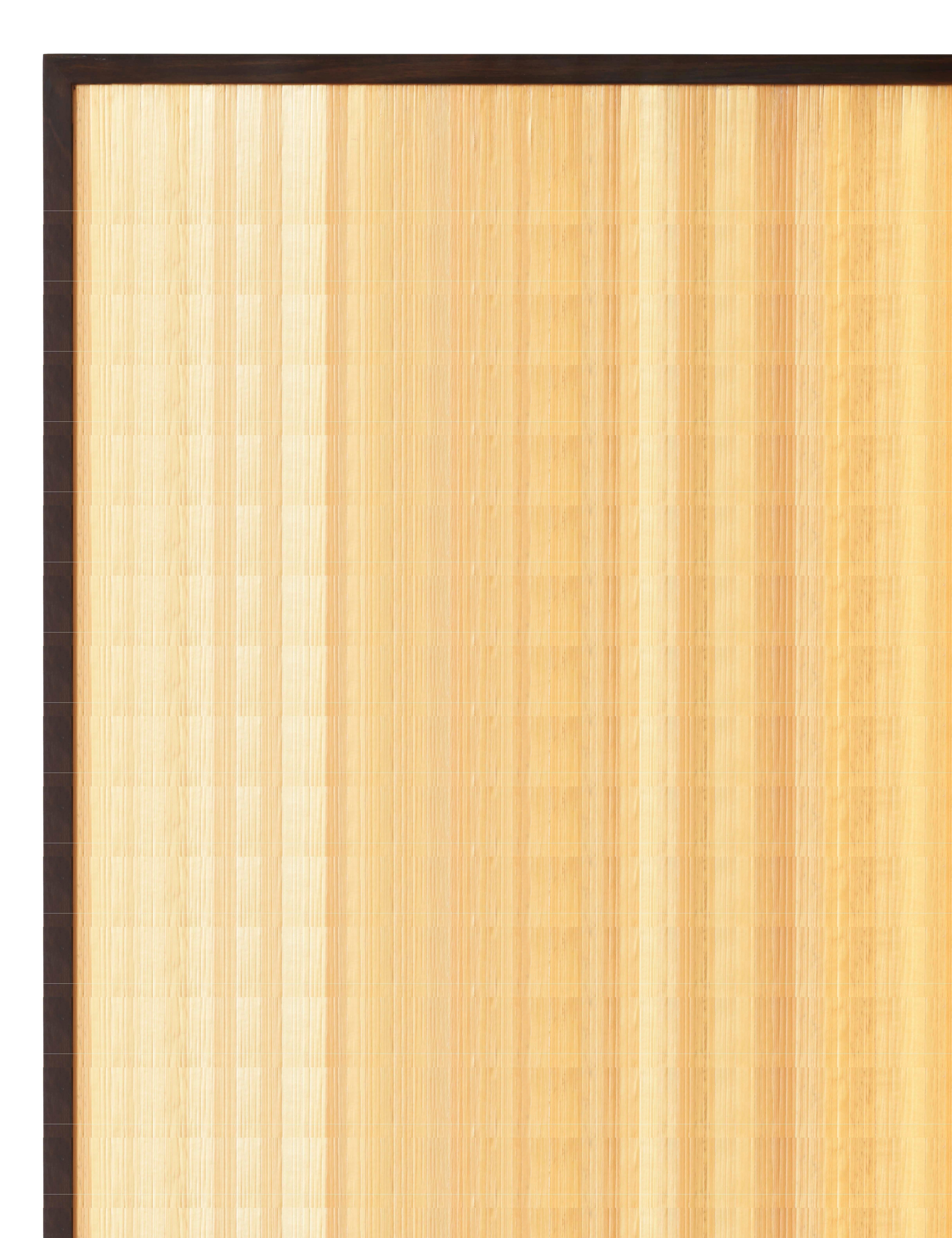 Pollaro-Raumteiler aus fächerfarbenem Stroh mit Intarsien nach Jean-Michel Frank (amerikanisch) im Angebot