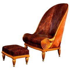 Art Deco Ottomans and Poufs