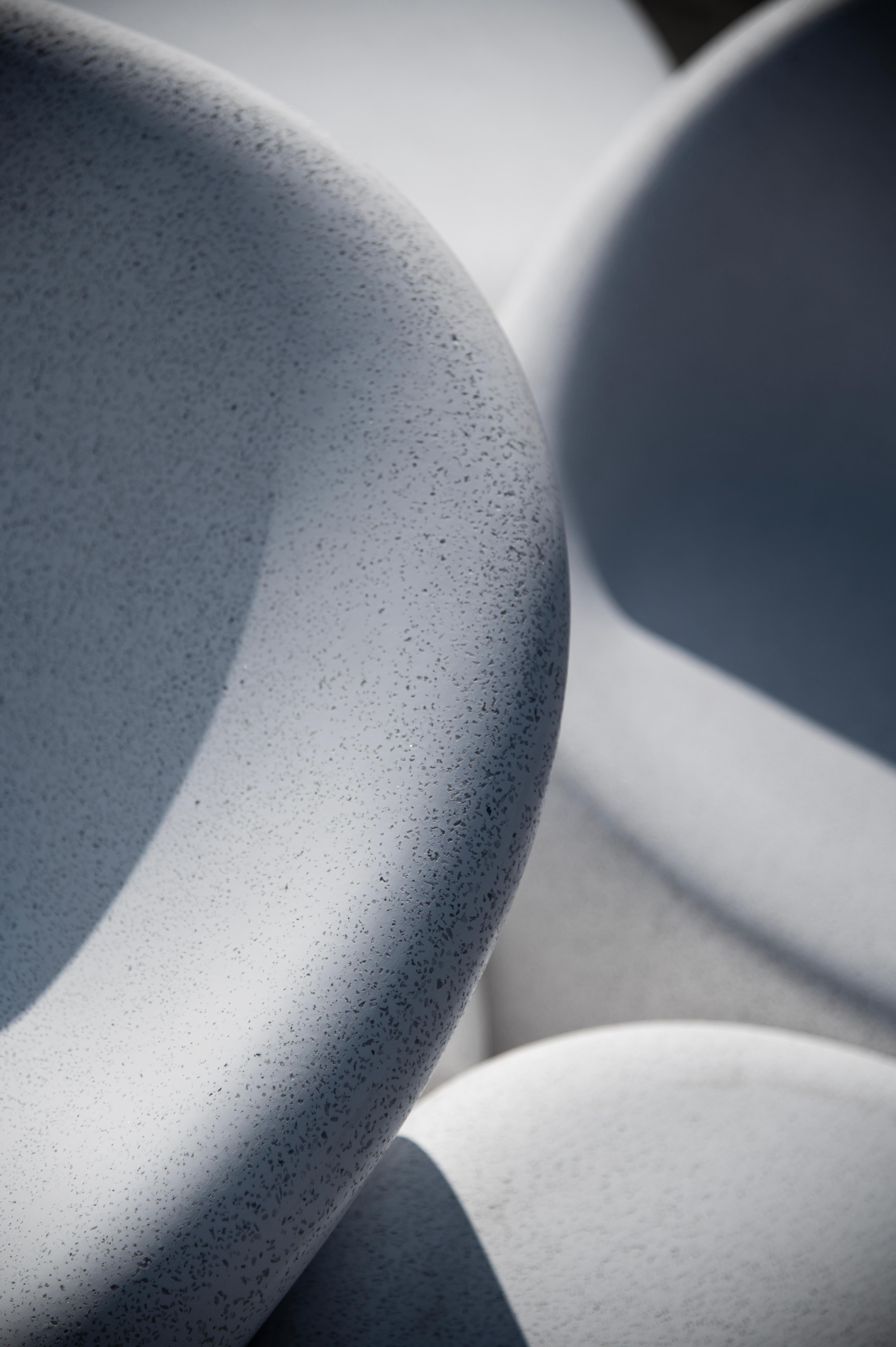 Polli Inner Design Polli High Back in Resin, Stone Aggregate and Fiberglass by Zachary A ...
