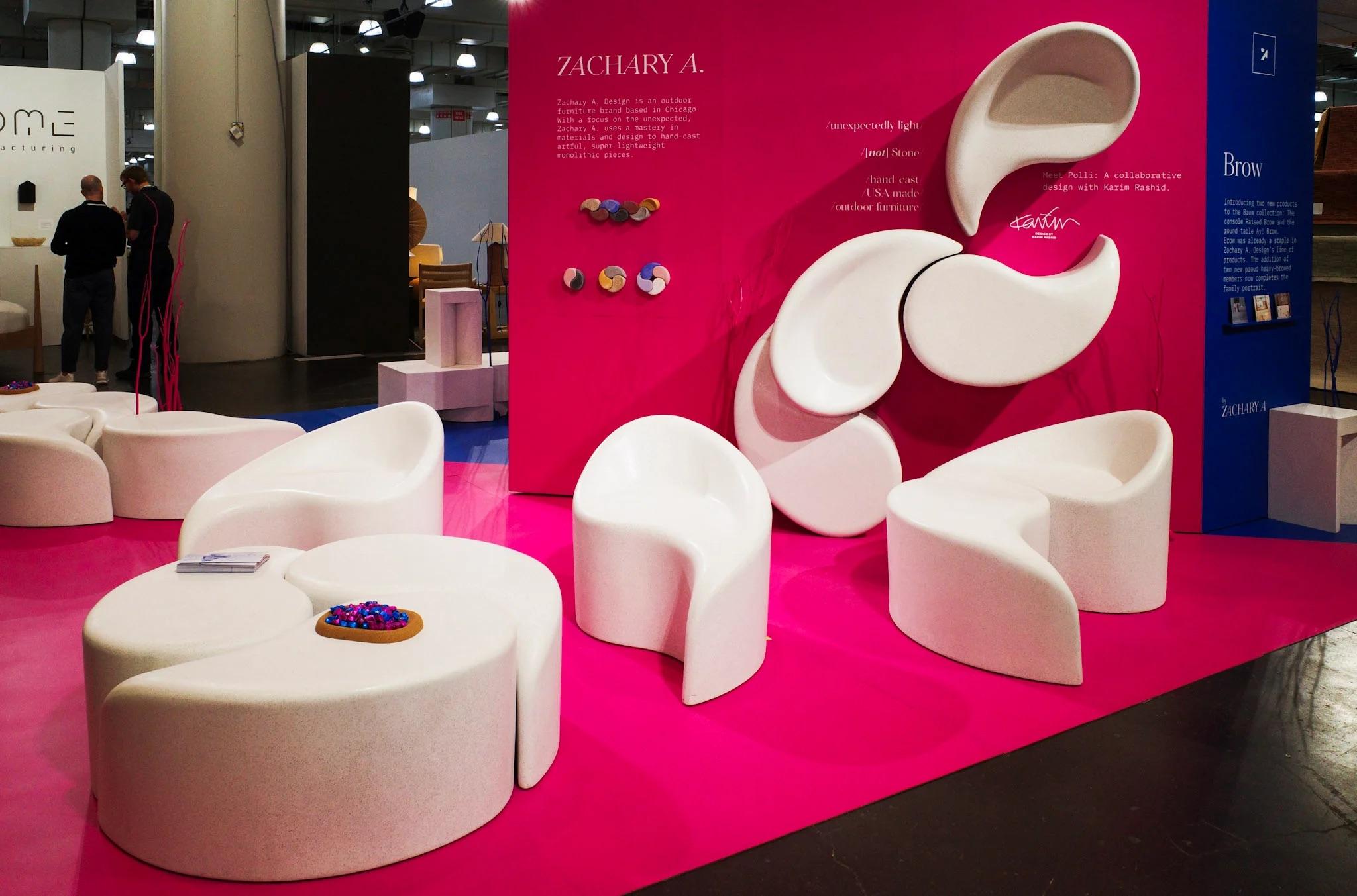 Polli Inner Design 'Polli' Seat by Karim Rashid and Zachary A. Design in Resin and Stone ...