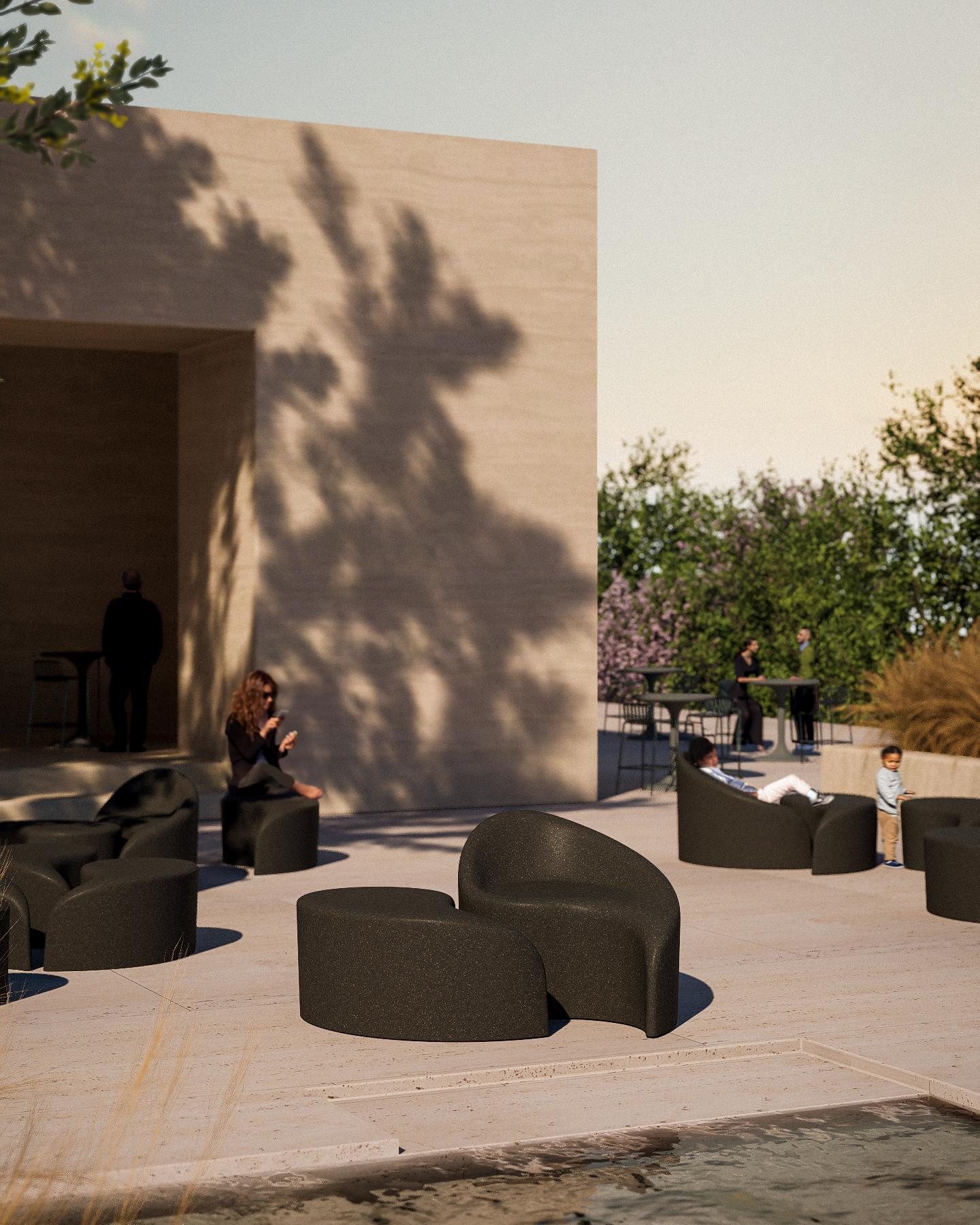 Polli Inner Design 'Polli' Seat by Karim Rashid and Zachary A. Design in Resin and Stone ...