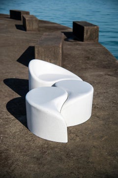 'Polli' Seat by Karim Rashid & Zachary A. Design in Resin & Stone Aggregate