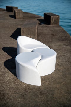 'Polli' Seat by Karim Rashid & Zachary A. Design in Resin & Stone Aggregate