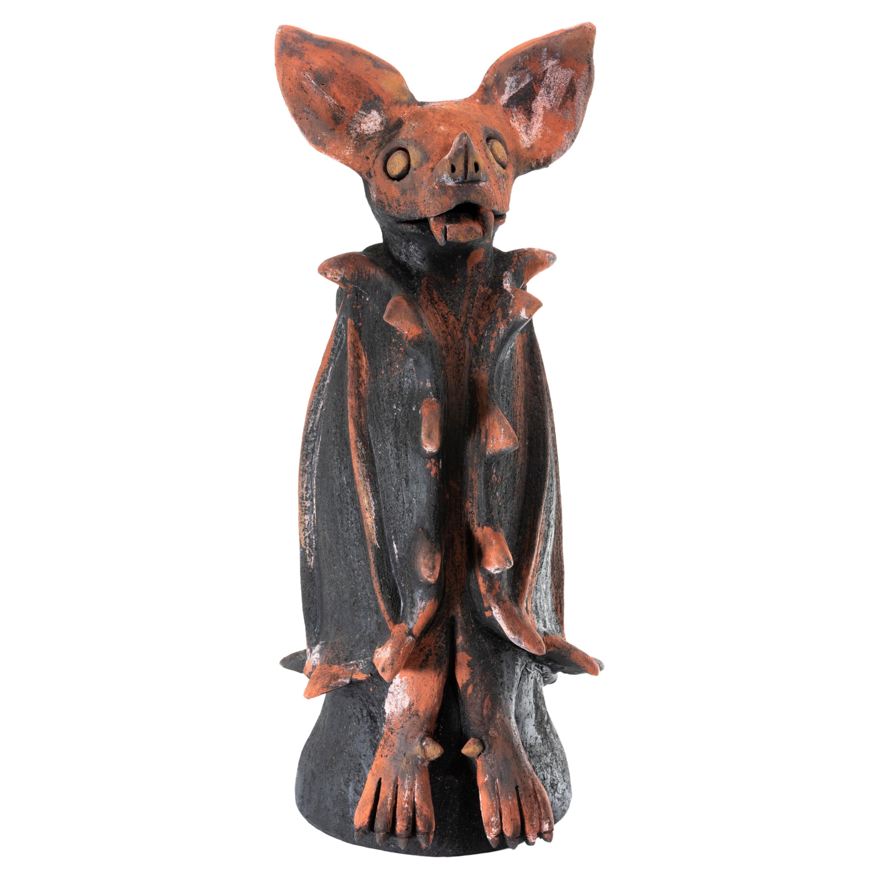 Pollinator Bat Clay Sculpture For Sale
