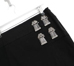 Pollini Vintage SS06 Embellished Pencil Skirt