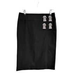 Pollini Vintage SS06 Embellished Pencil Skirt