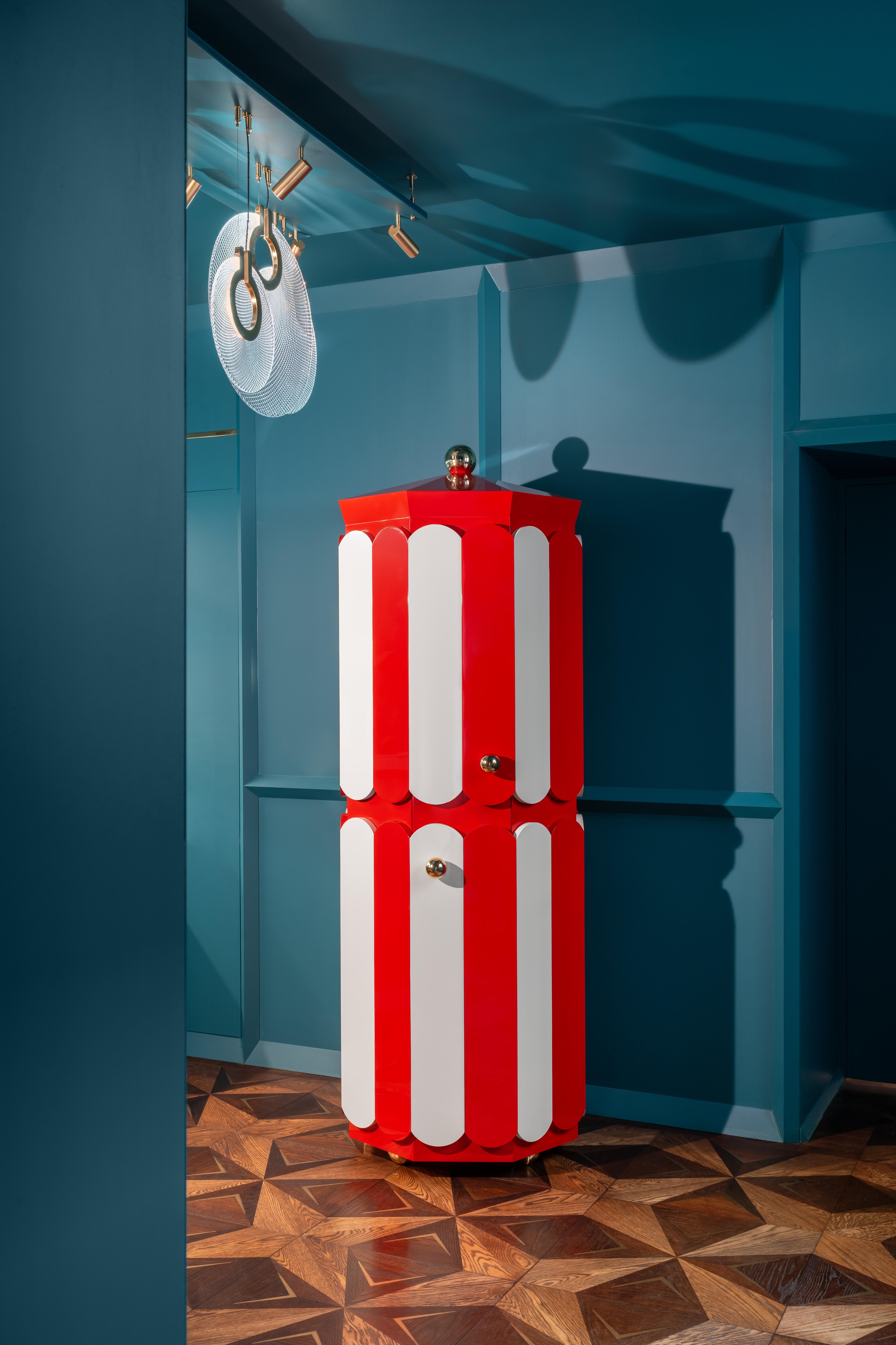 Pollock Bar Cabinet in aluminum by altreforme For Sale 6