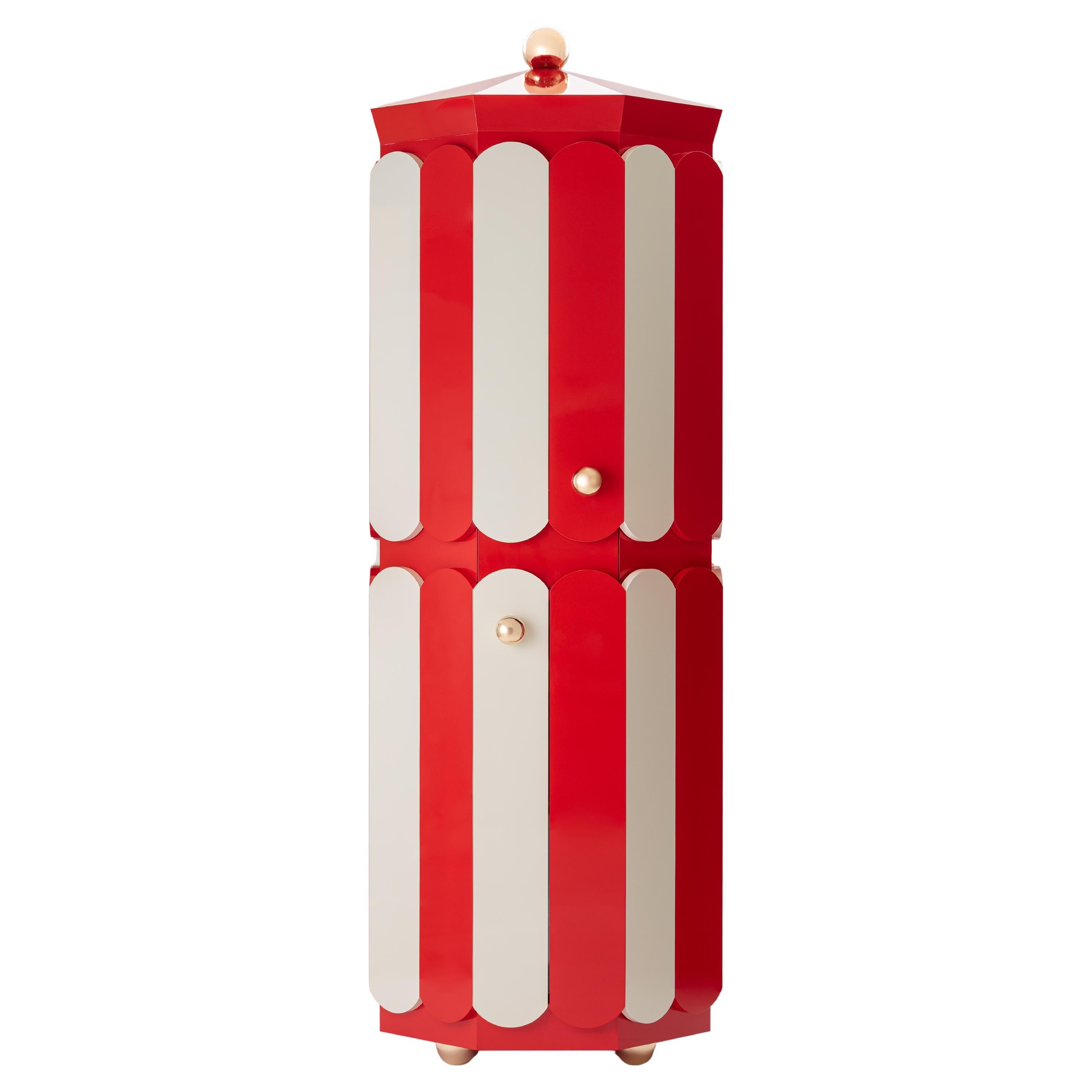 Pollock Bar Cabinet in aluminum by altreforme