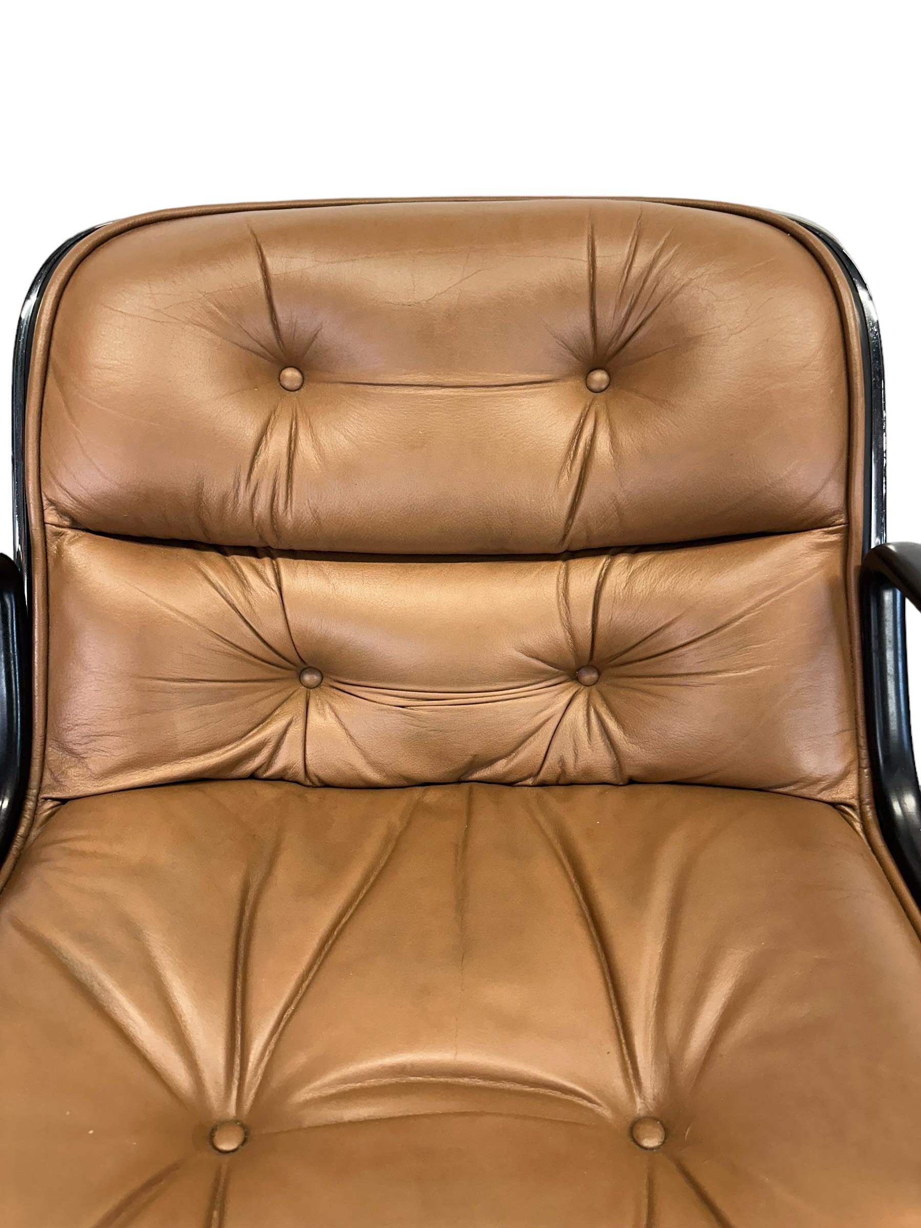 brown task chair