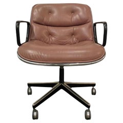 Pollock Executive Desk Chair Light Brown Leather