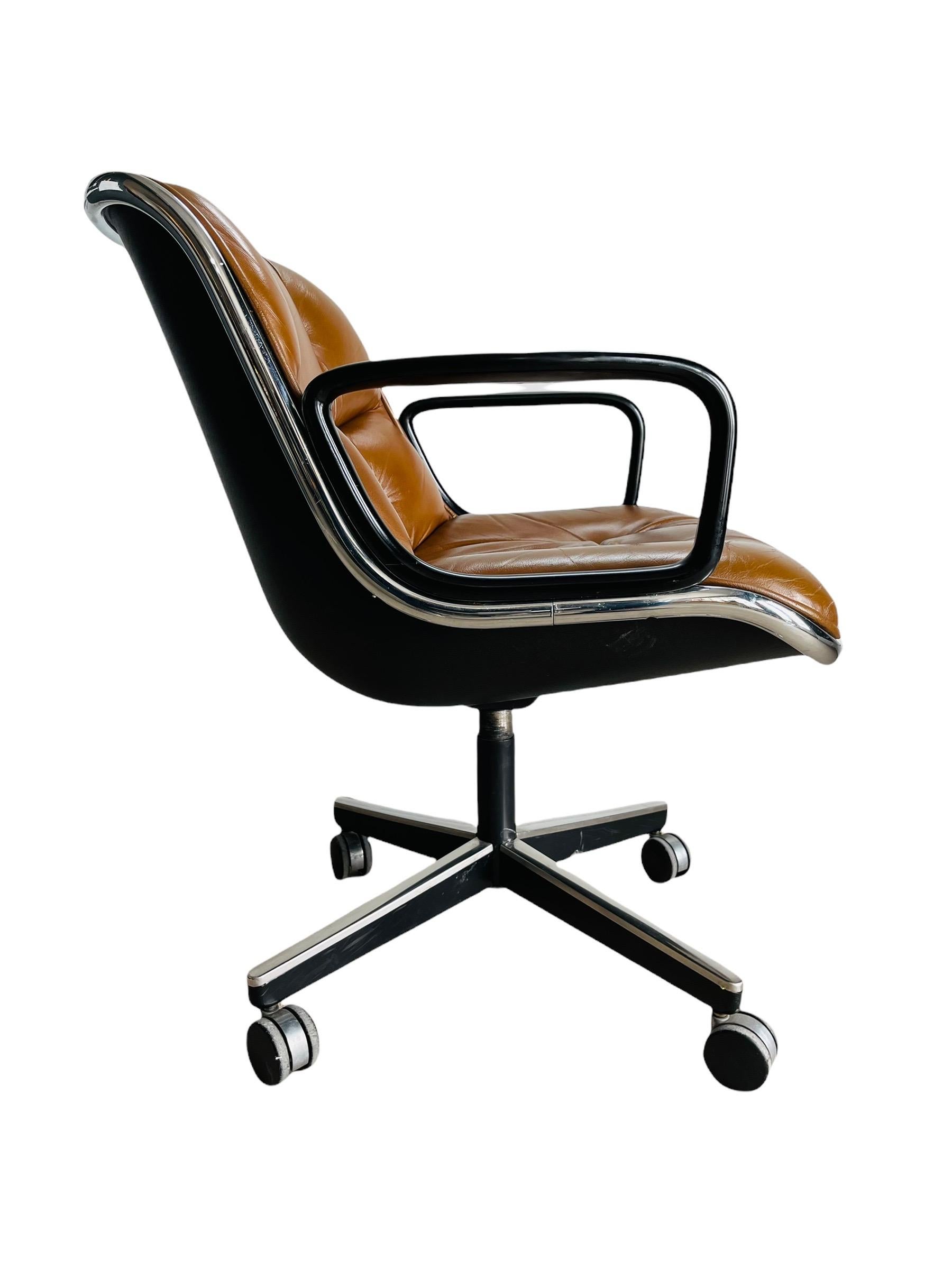 American Pollock Executive Office Armchair Designed by Charles Pollock for Knoll