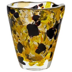 "Pollock" Murano Glass Vase