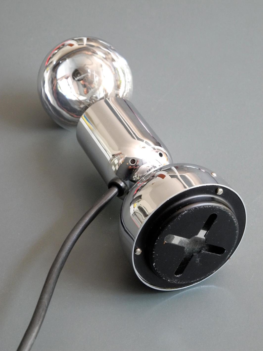 Pollux Chrome Table or Wall Light by Ingo Maurer for Design M In Good Condition In München, DE