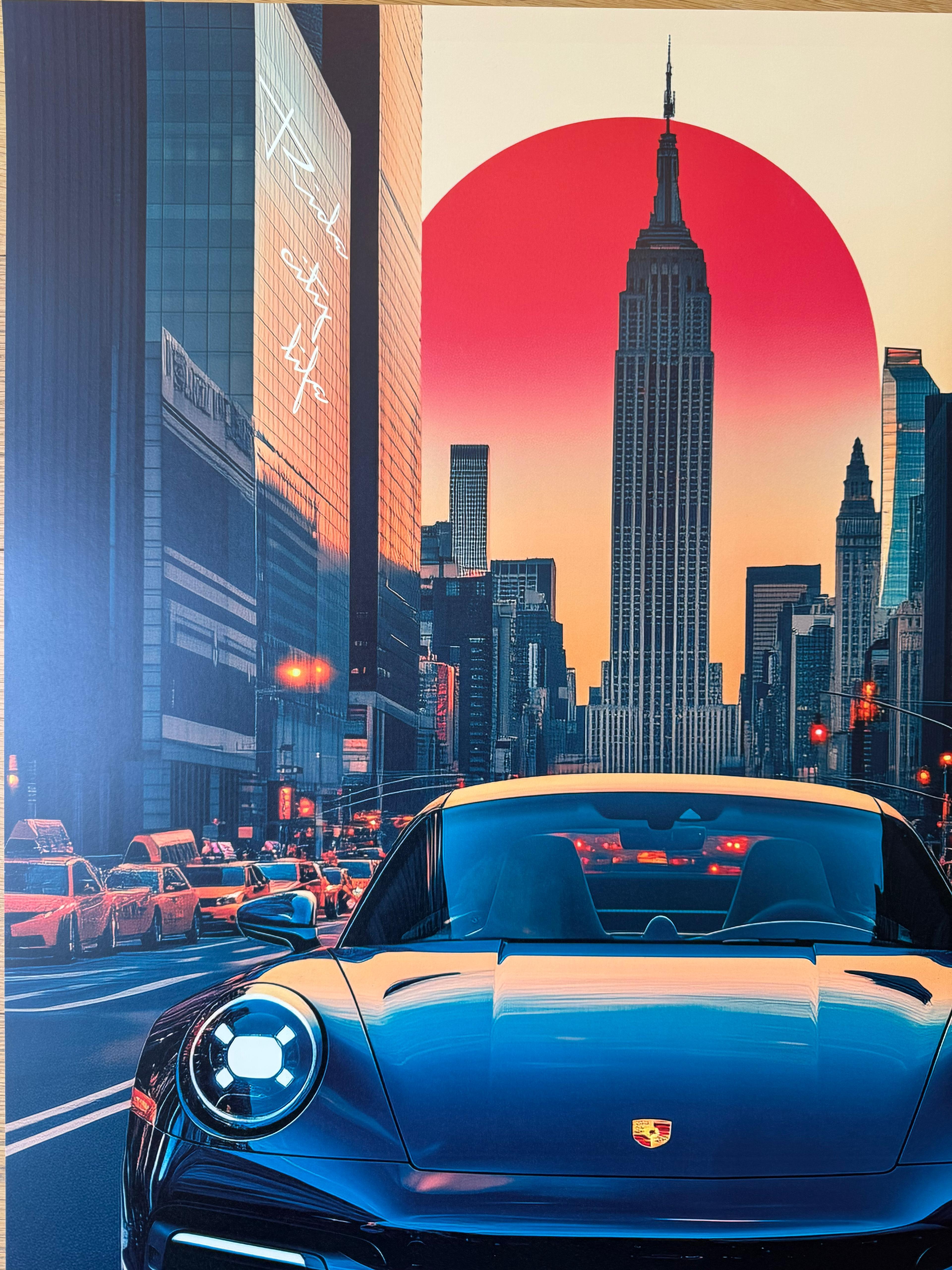 Other Pollux ( Italian, 1980s) New York Porsche For Sale