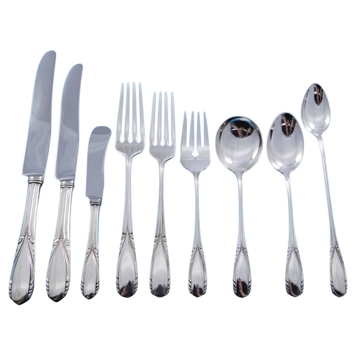 Polly Lawton by Manchester Servizio di posate in argento Sterling 8 Set 80 pezzi Cena