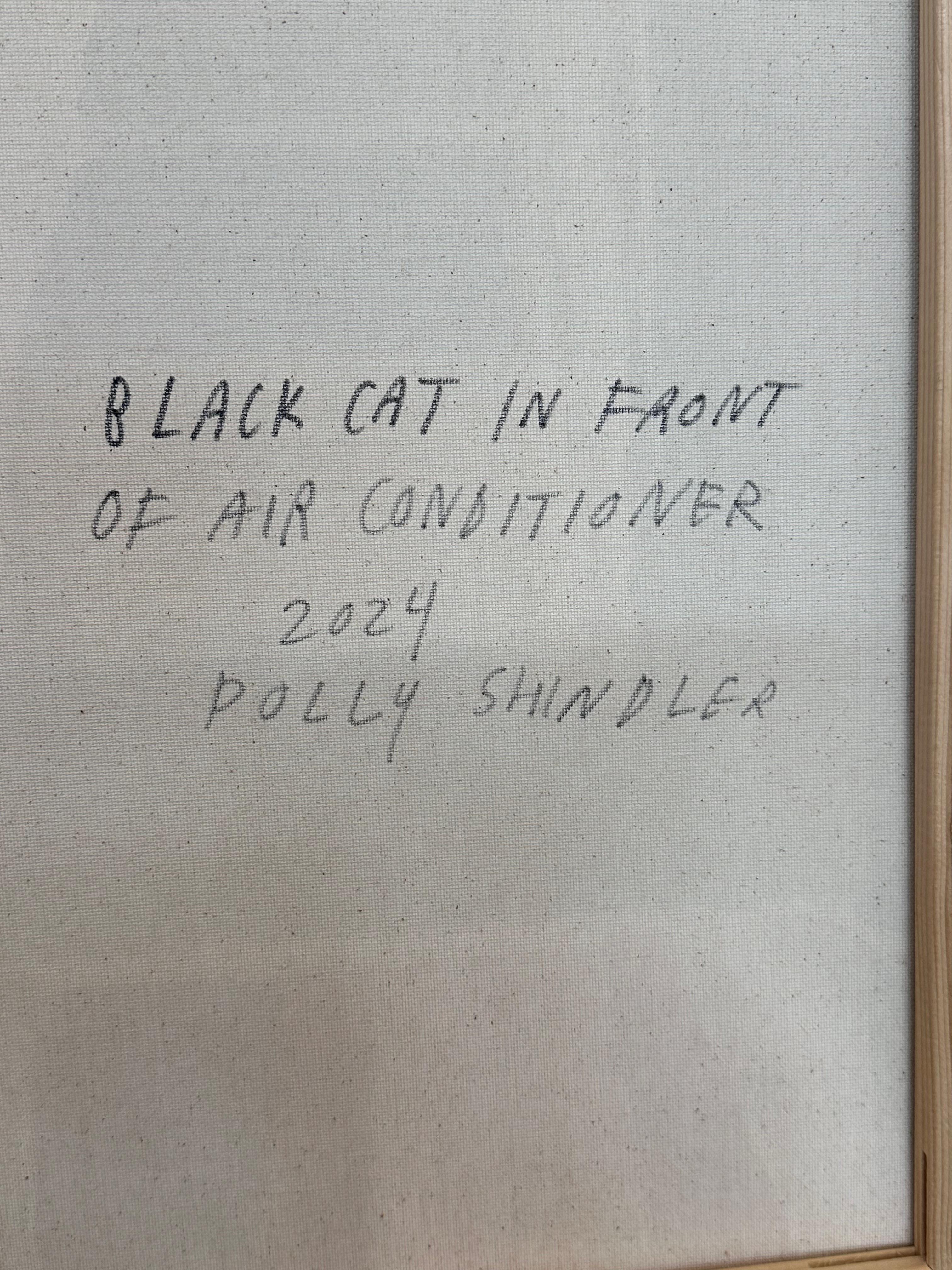 Black Cat with Air Conditioner - Contemporary Bedroom Animal Bed, 2024 For Sale 7