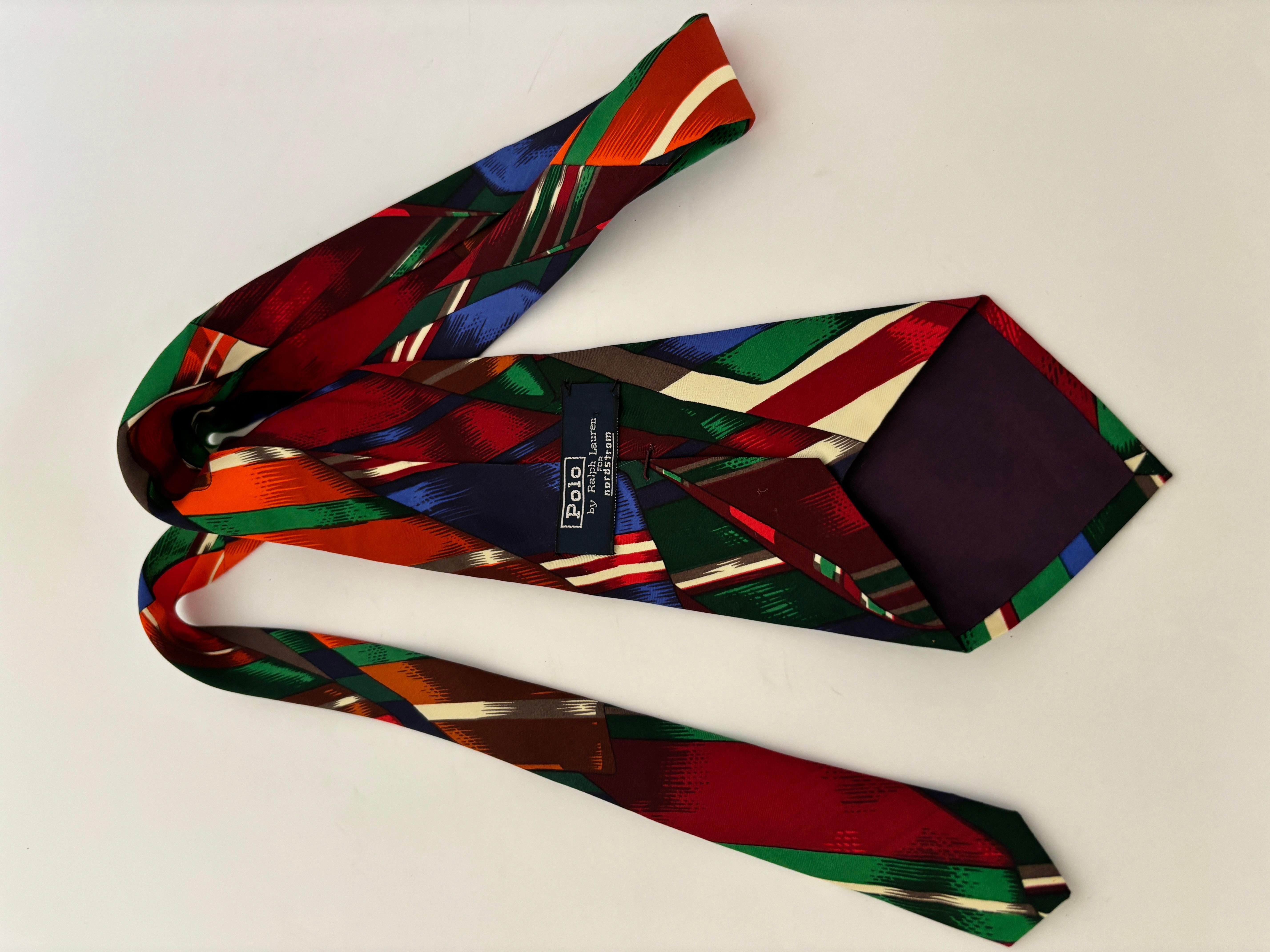 POLO by RALPH LAUREN Men Silk Neck Tie For Sale 3