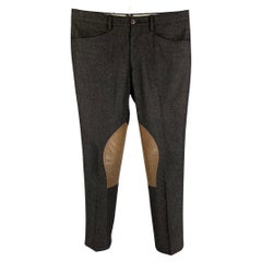 POLO by RALPH LAUREN Size 30 Charcoal Brown Wool Dress Pants