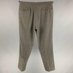 POLO by RALPH LAUREN Size 34 Grey Heather Virgin Wool / Cashmere Tuxedo Pants