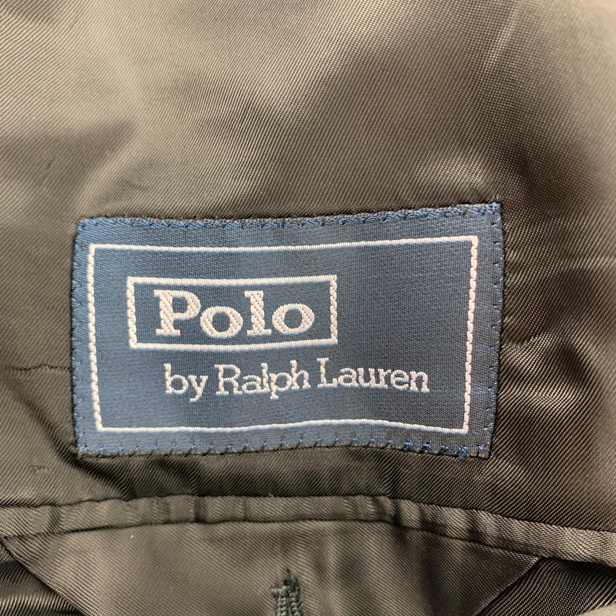 POLO by RALPH LAUREN Size 46 Black Cashmere Notch Lapel Sport Coat 3