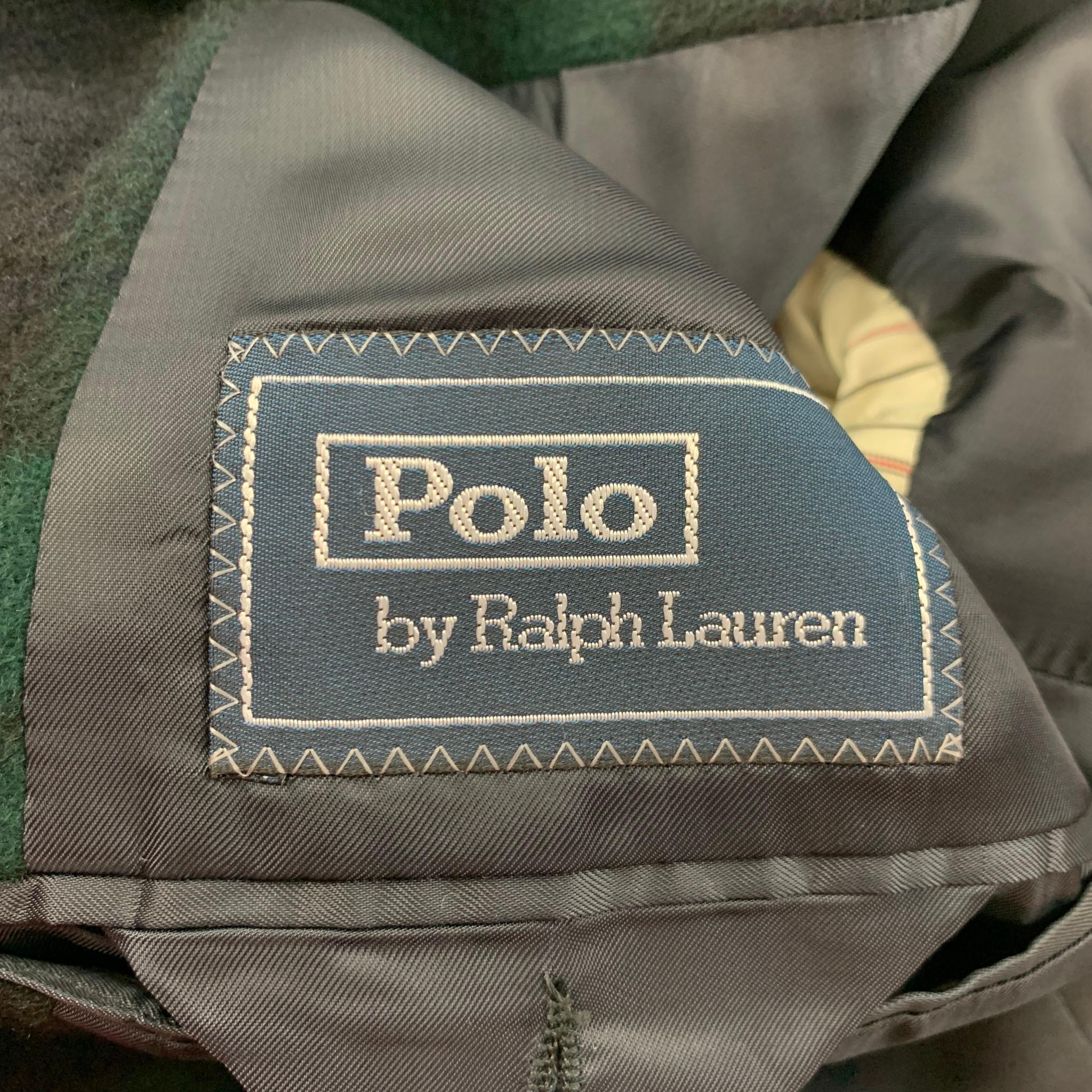 POLO by RALPH LAUREN Size 46 Regular Blackwatch Cashmere Sport Coat 1
