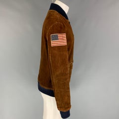 POLO by RALPH LAUREN Size L Brown Navy Suede Jacket