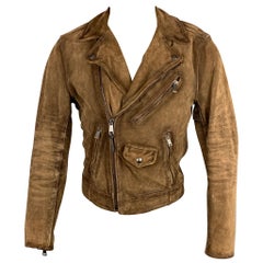 POLO by RALPH LAUREN Size S Brown Suede Motorcycle Jacket