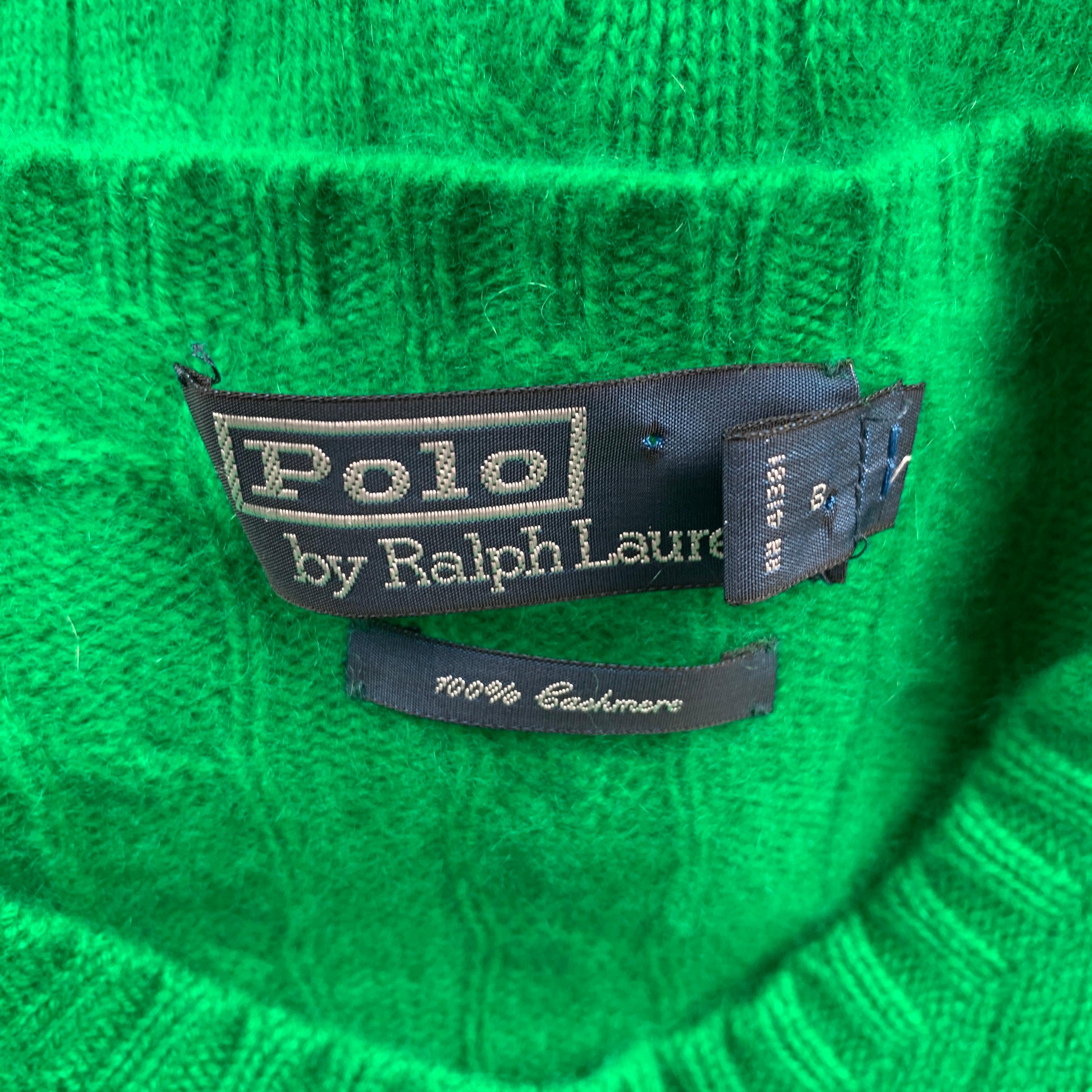 ralph lauren cable knit cashmere sweater