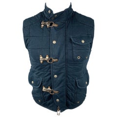 POLO by RALPH LAUREN Size S Navy Quilted Cotton Nautical Vest