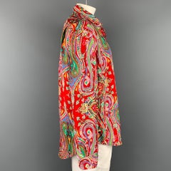 POLO by RALPH LAUREN Size XXL Multi-Color Paisley Silk Button Up Shirt
