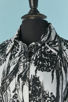 Polo dress with black&white print LANVIN Circa 1970's