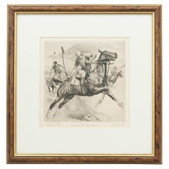 Gravure de polo de Californie par Reinhold H. Palenske 