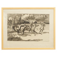 Polo Etching, Polo Match by Pierre, Georges Jeaniott