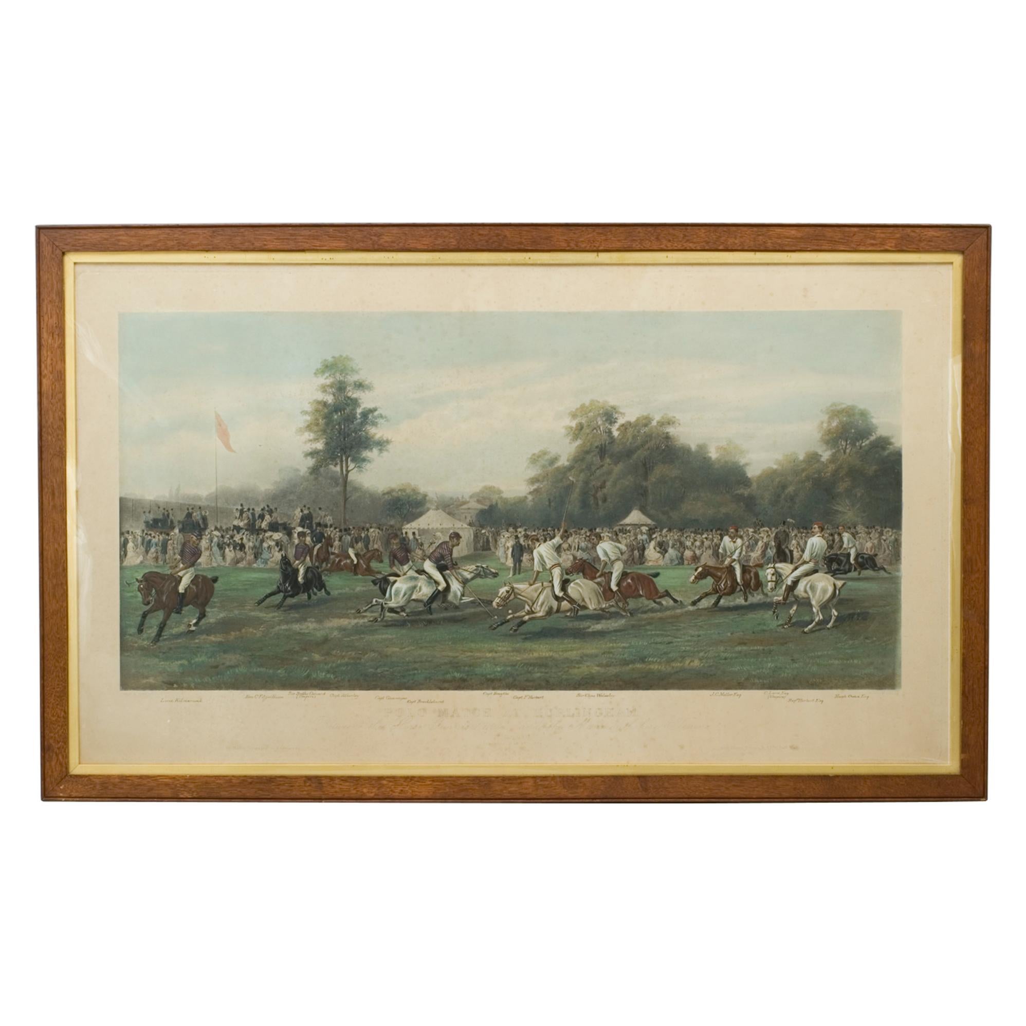 Sporting Art Polo antique:: match à Hurlingham entre les Horse Guards 