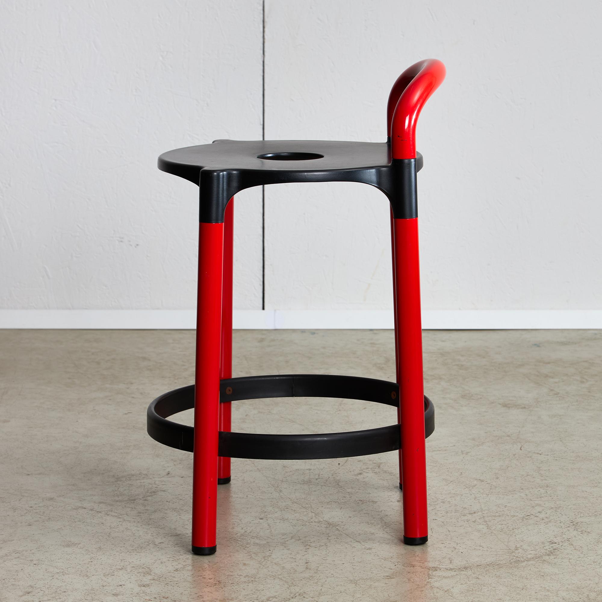 Sgabello Polo Low Bar di Anna Castelli Ferrieri per Kartell, 1979 In condizioni buone in vendita a Budapest, HU