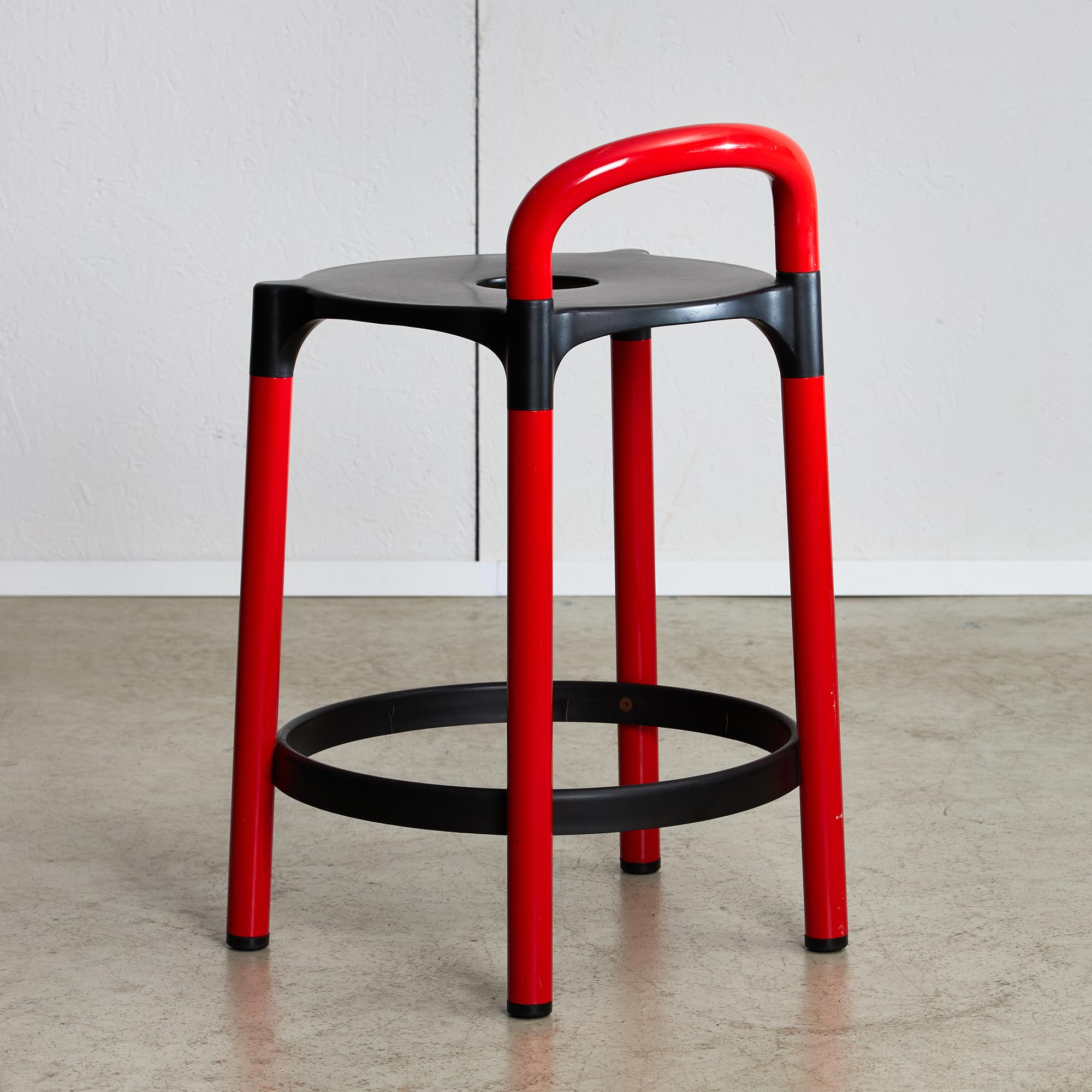 Fine XX secolo Sgabello Polo Low Bar di Anna Castelli Ferrieri per Kartell, 1979 in vendita
