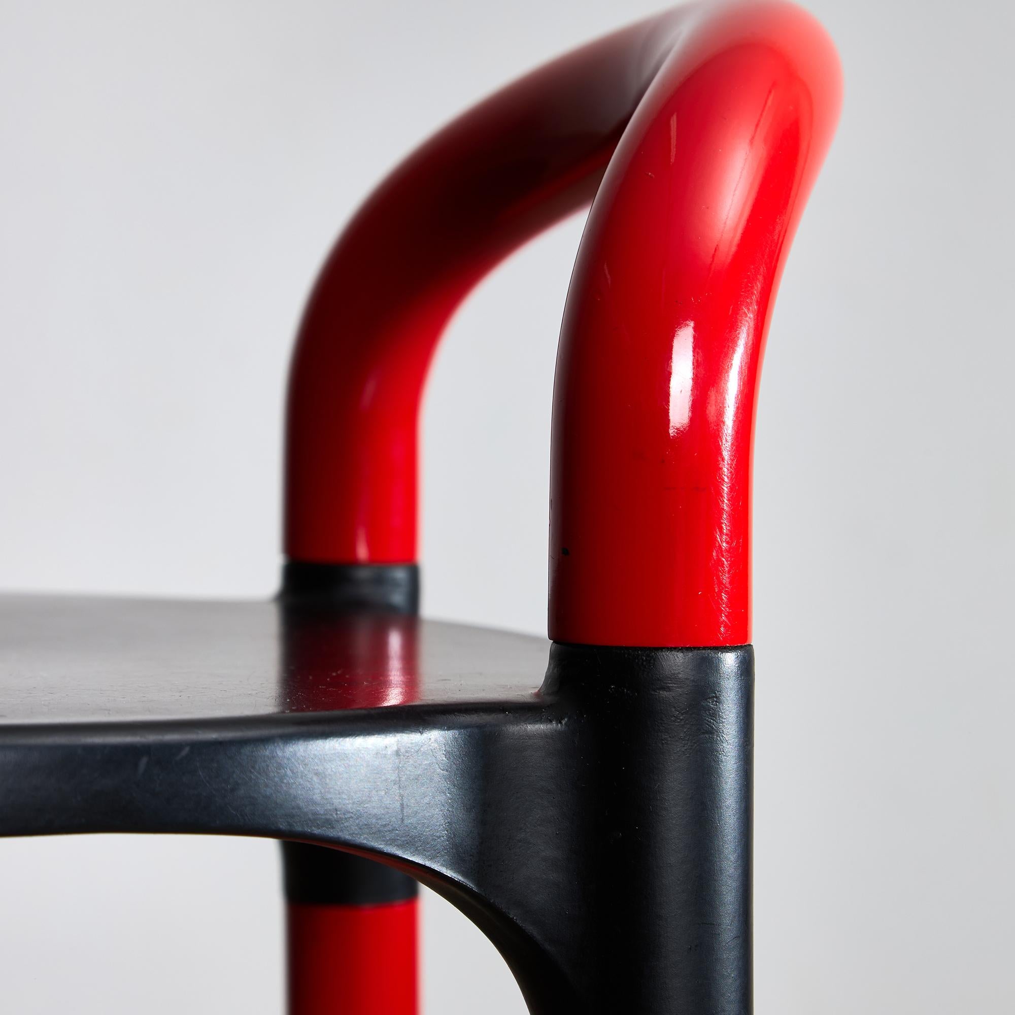 Metallo Sgabello Polo Low Bar di Anna Castelli Ferrieri per Kartell, 1979 in vendita