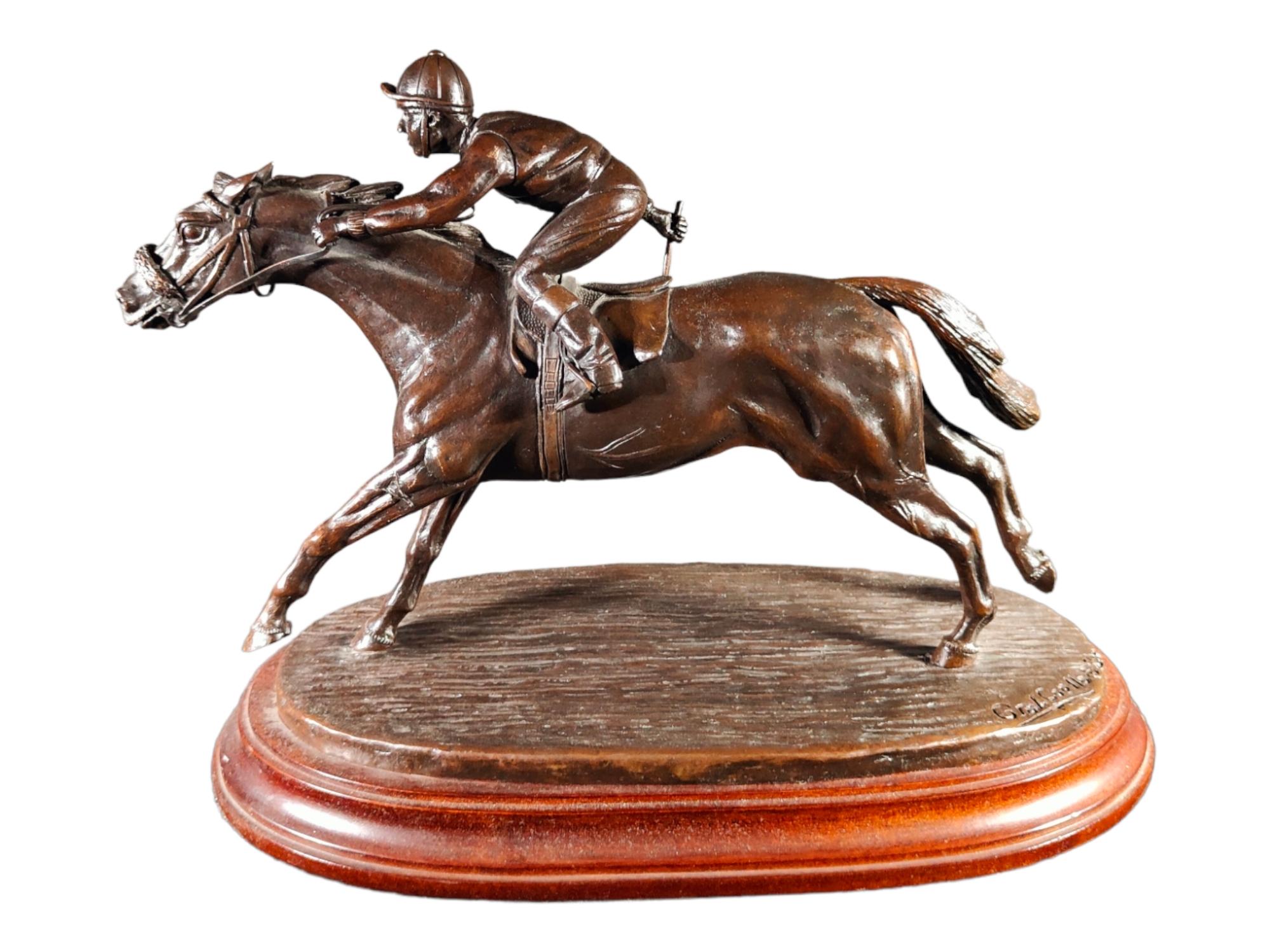 Polo Player Sculpture by General Coello of Portugal In Excellent Condition For Sale In Madrid, ES