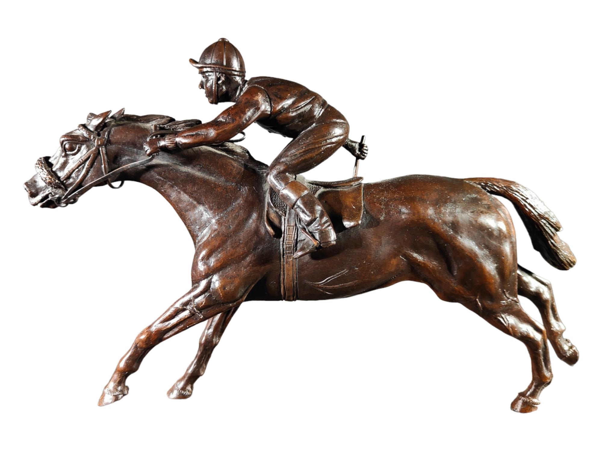 Polospieler-Skulptur von General Coello aus Portugal im Angebot 1