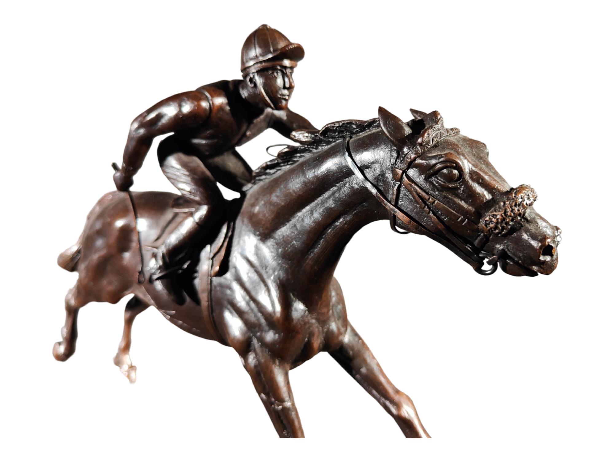 Polospieler-Skulptur von General Coello aus Portugal im Angebot 4