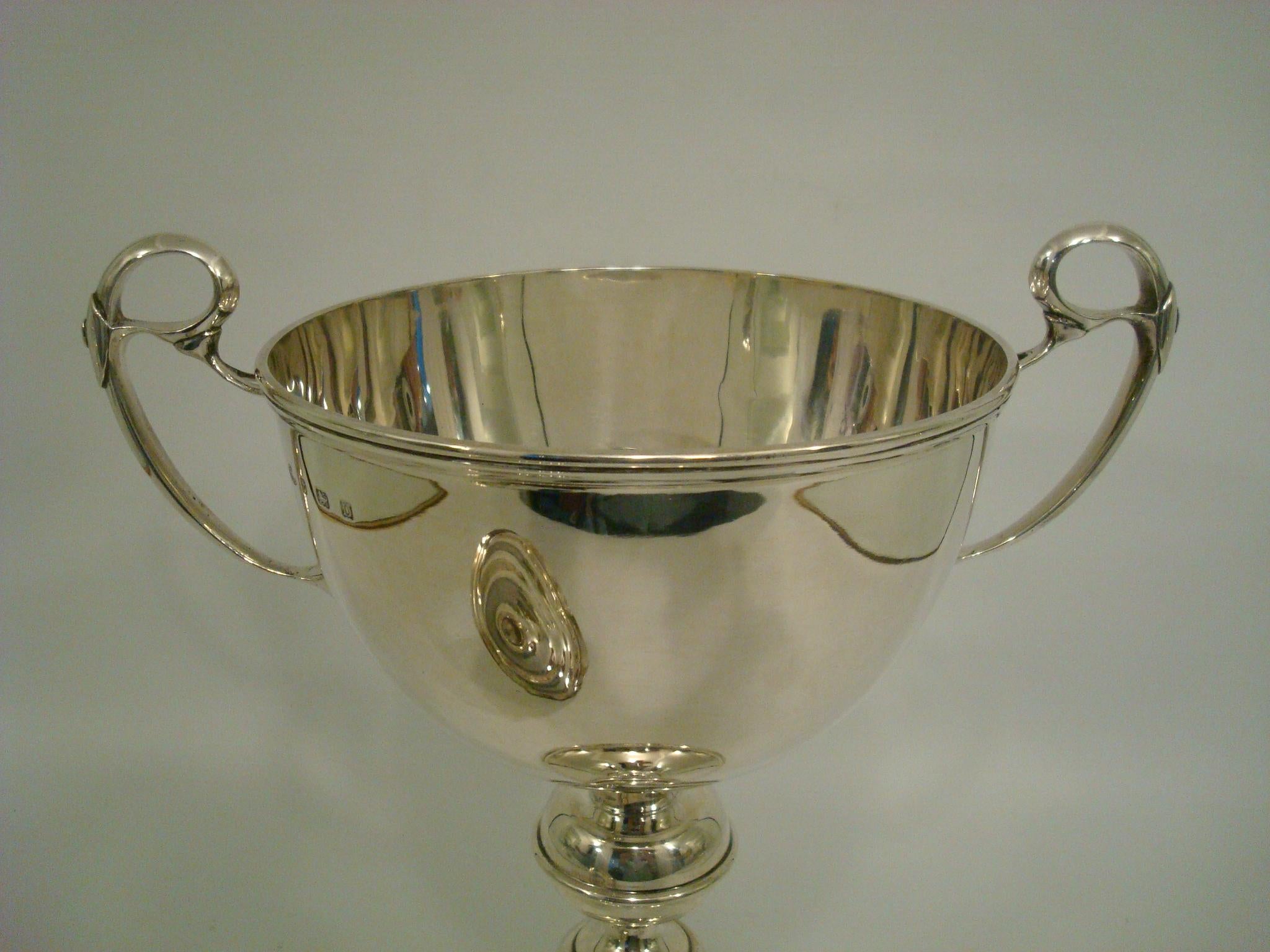 Polo Player Trophy Sterling Silver Birmingham 1928 7
