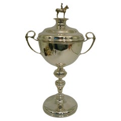 Polo Player Trophy Sterling Silver Birmingham 1928