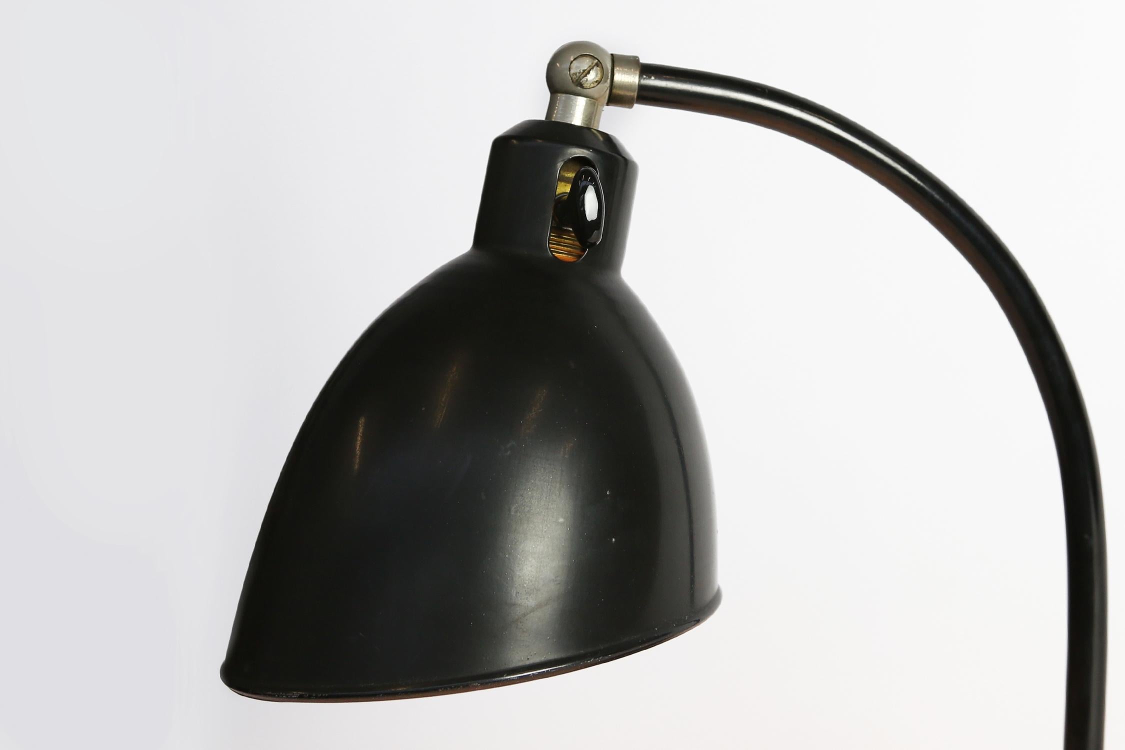 Mid-20th Century Polo Popular desk lamp by Christian Dell for Bünte und Remmler, 1930s For Sale